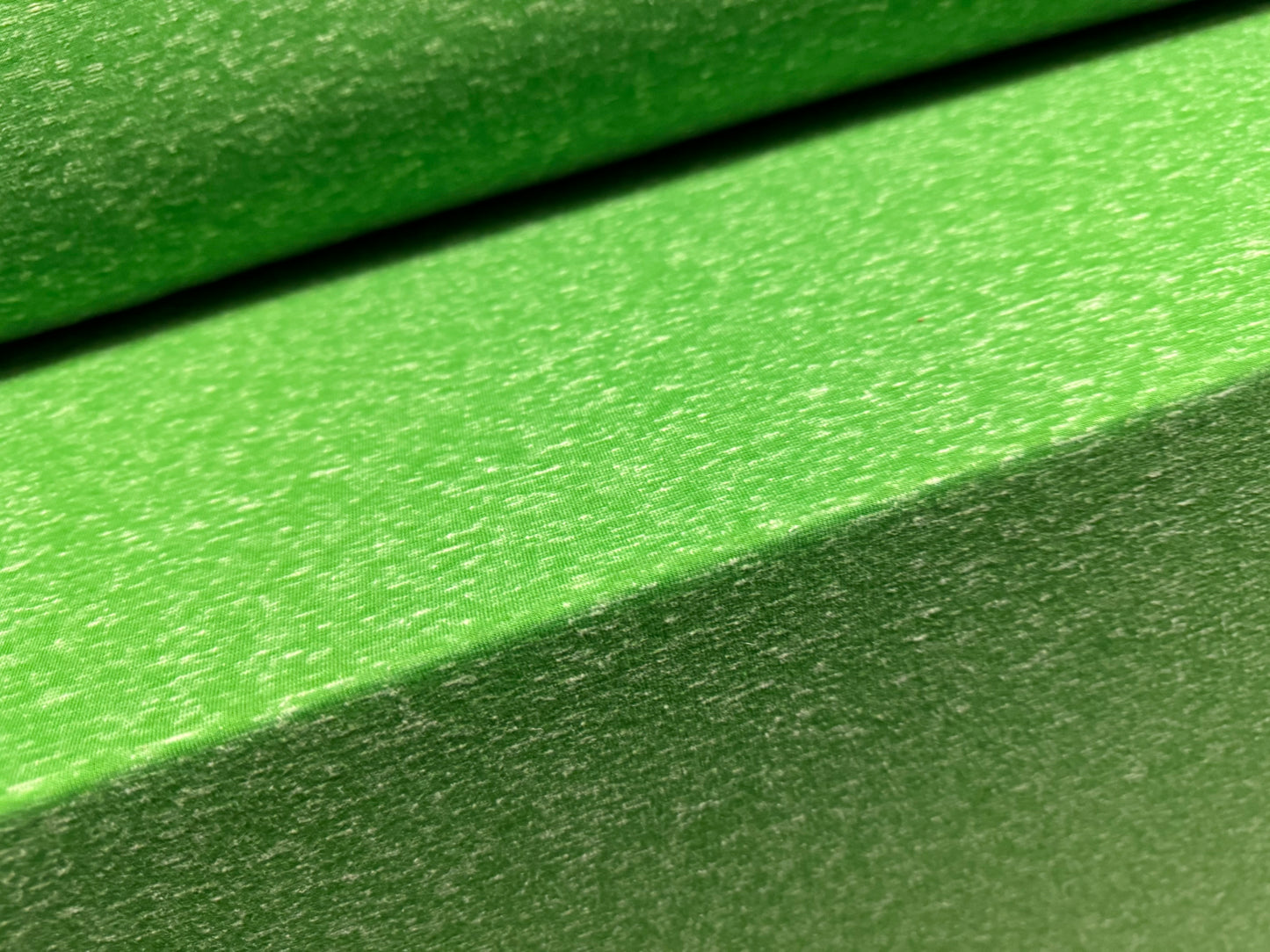 Viscose blend single jersey fabric, per metre - melange - bright apple green