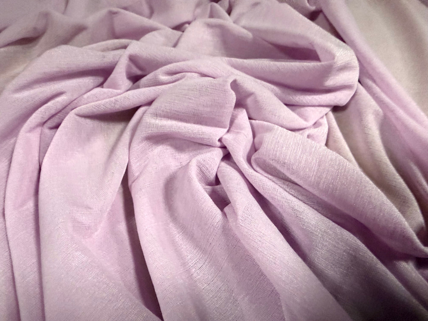 Stretch chiffon lightweight jersey fabric, per metre - plain - lavandula