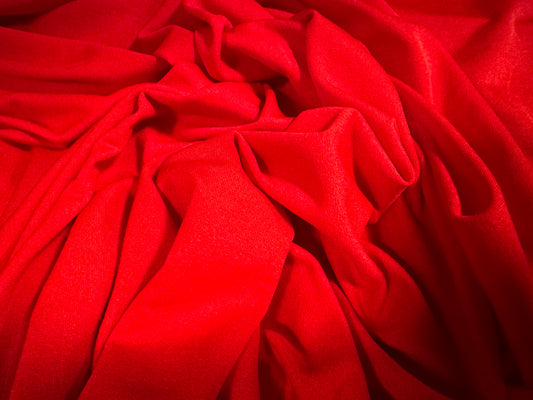 Single Jersey fashion fabric, per metre - plain - red