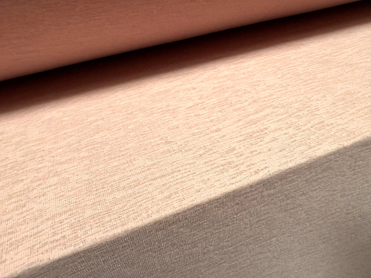 Thick & thin stretch spandex single jersey fashion fabric, per metre - plain - pale rose pink