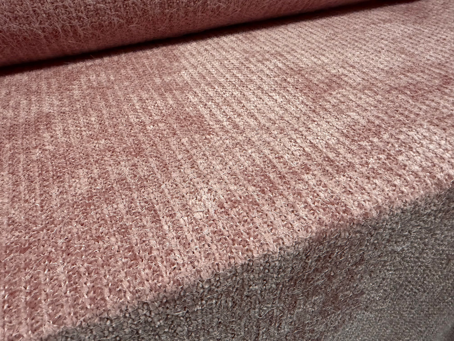 Faux mohair couture knitwear fabric, per metre - plain - pink