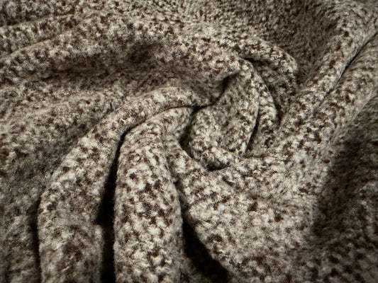 Super soft lambswool bouclé fabric, per metre - warm grey