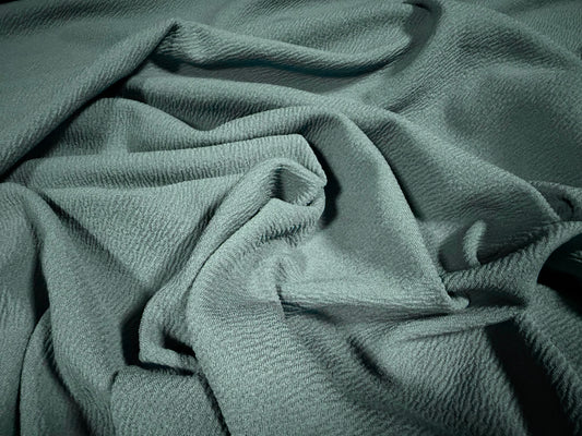 Waterfall stretch double jersey fabric, per metre - plain - Duck egg blue