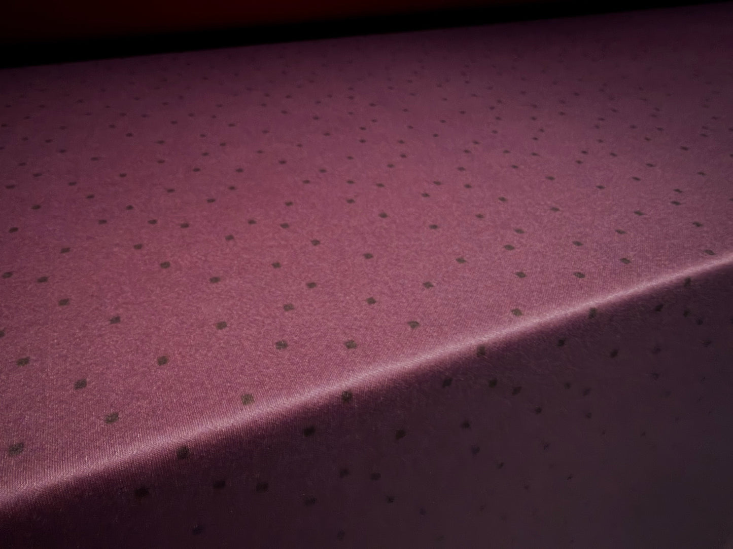 Scuba Stretch Double Jersey Fabric, Per Metre - Squares Dots Print - Plum