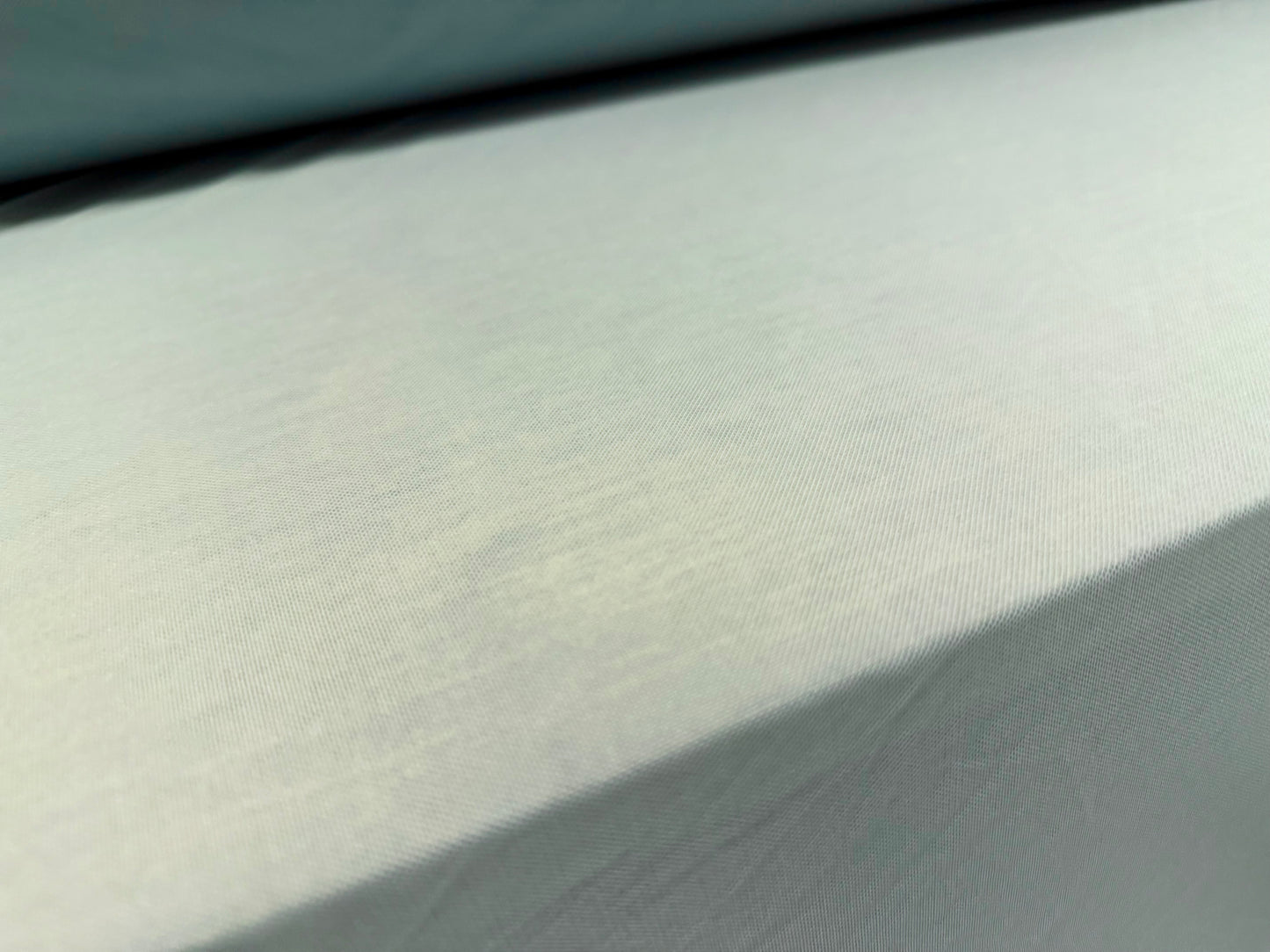 Power mesh net stretch spandex fabric, per metre - plain - pale duck egg