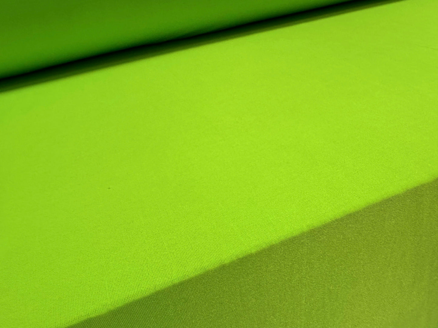 Soft touch spandex stretch jersey fabric, per metre - plain - bright green