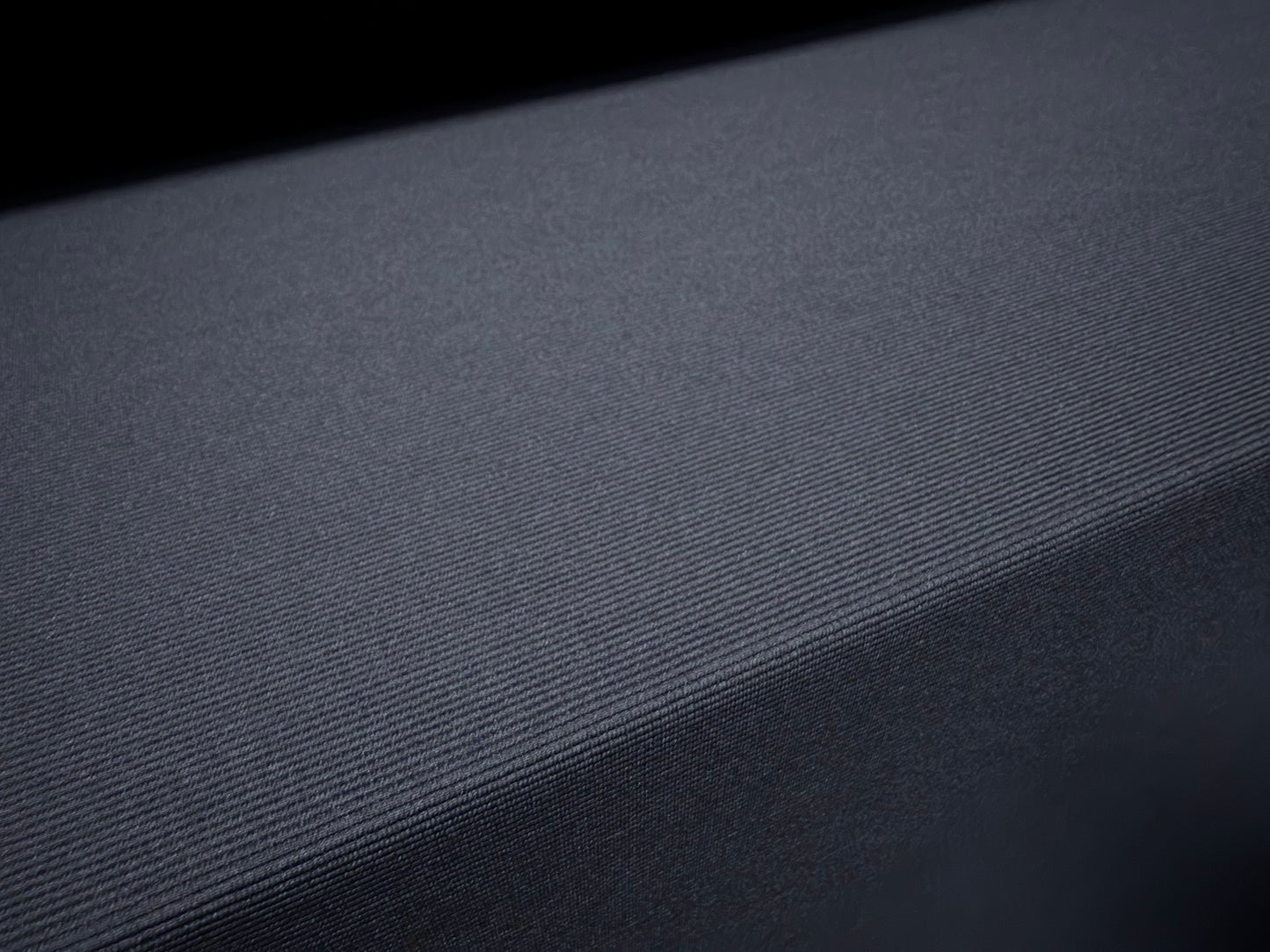 Fine ottoman rib stretch double jersey fabric , per metre - plain - French Navy