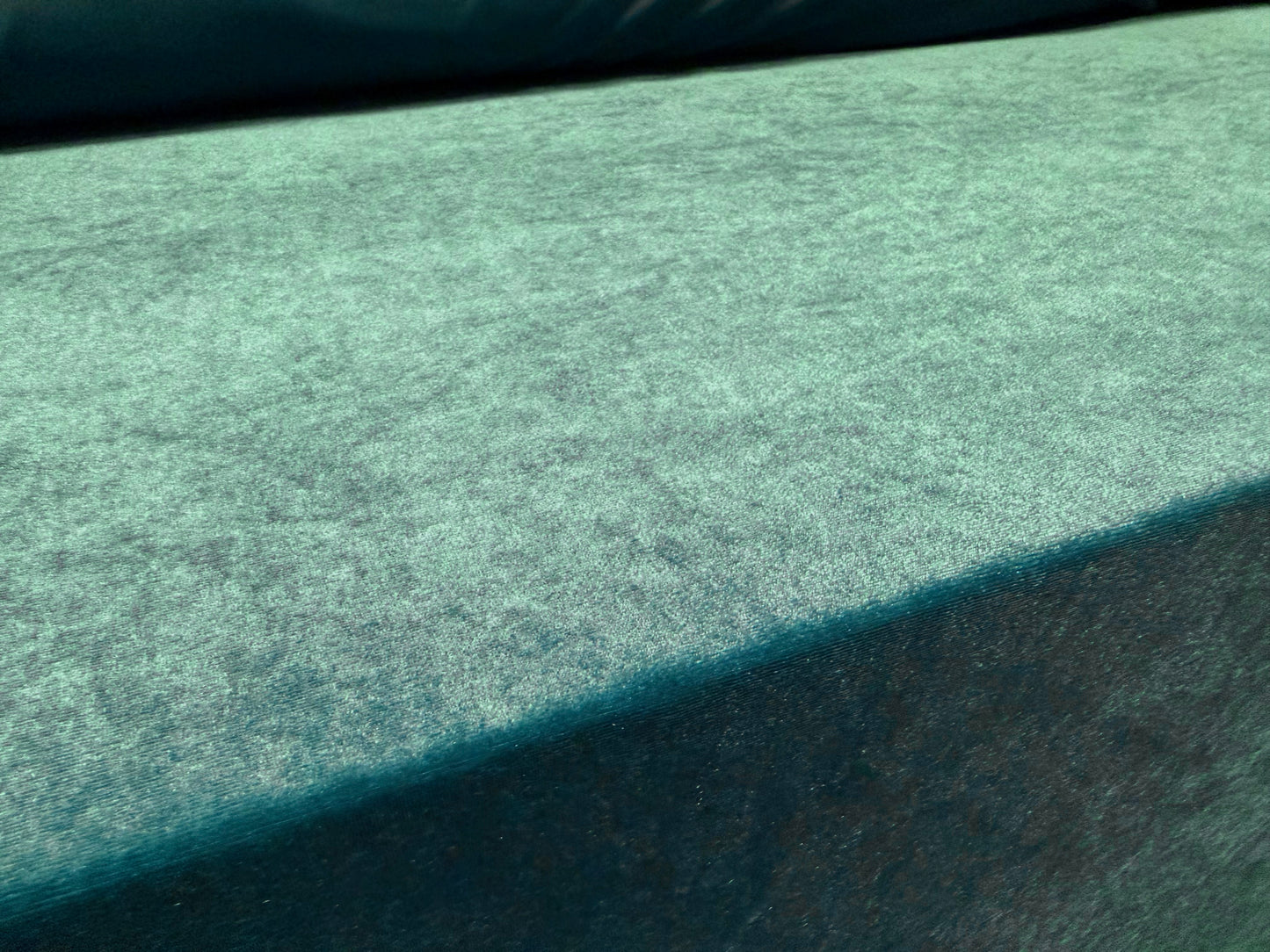 Spandex velvet stretch dress fabric, per metre - plain - teal