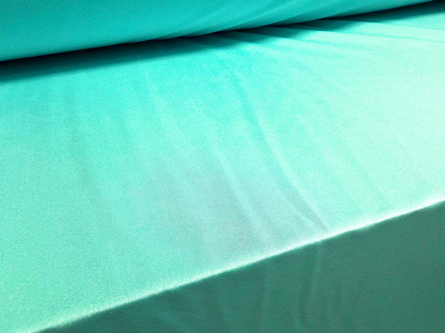 Swimwear stretch spandex jersey fabric, per metre - plain - turquoise