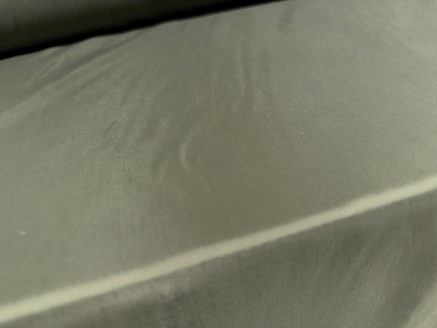 Plain weave nylon fabric, per metre - dark sage