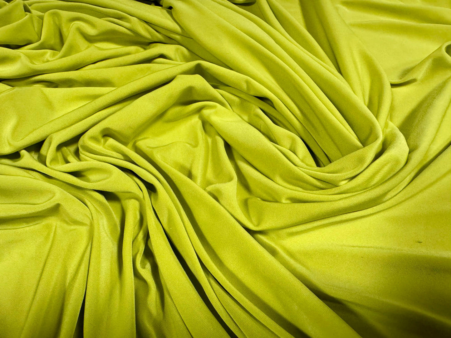 Venechia soft touch spandex single jersey fabric, per metre - plain - lime