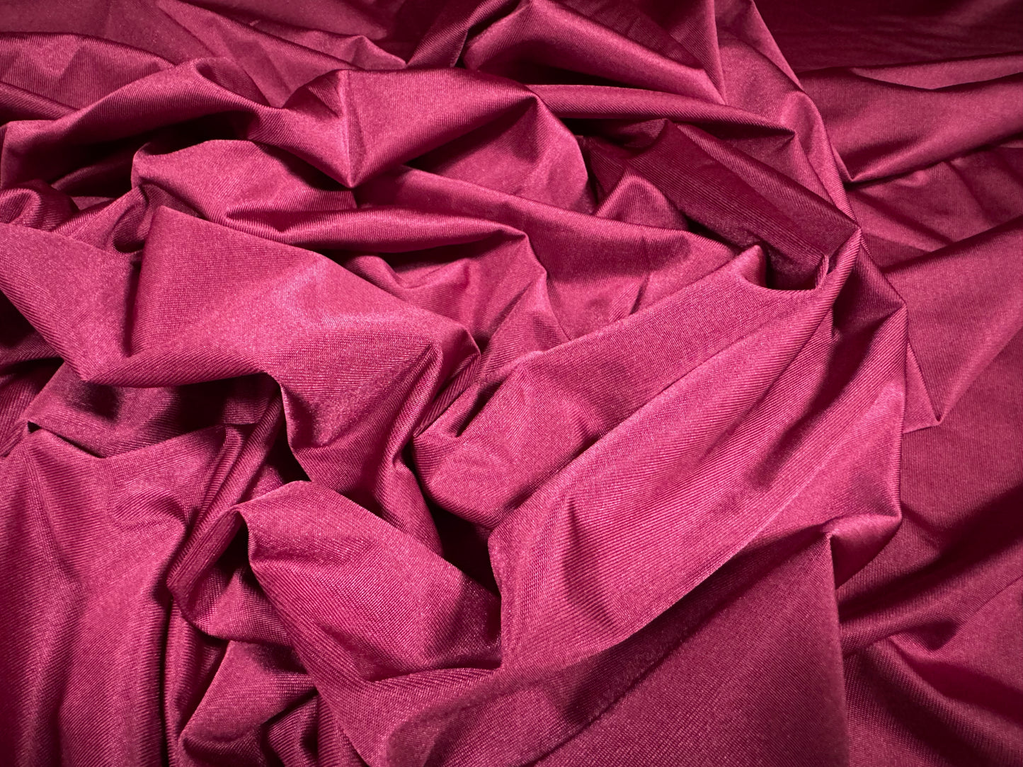 Angelique lightweight stretch sateen jersey fabric, per metre - plain - magenta