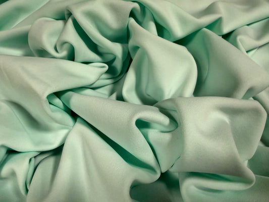 Scuba stretch spandex double jersey fabric, per metre - plain - spearmint green