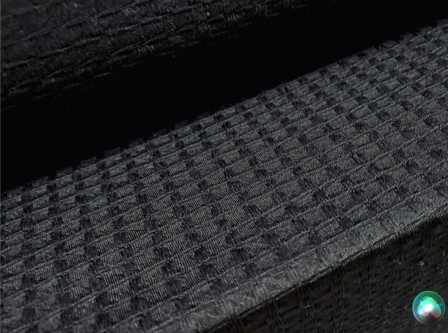 Stretch spandex jacquard jersey fabric - per metre - squares - black