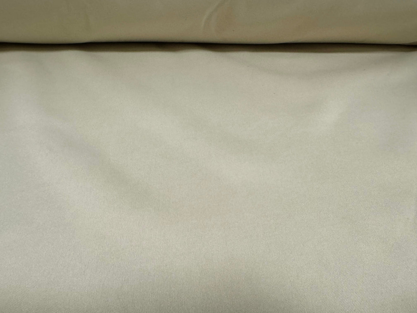 Interface bonded jersey fabric, per metre - plain - eggshell