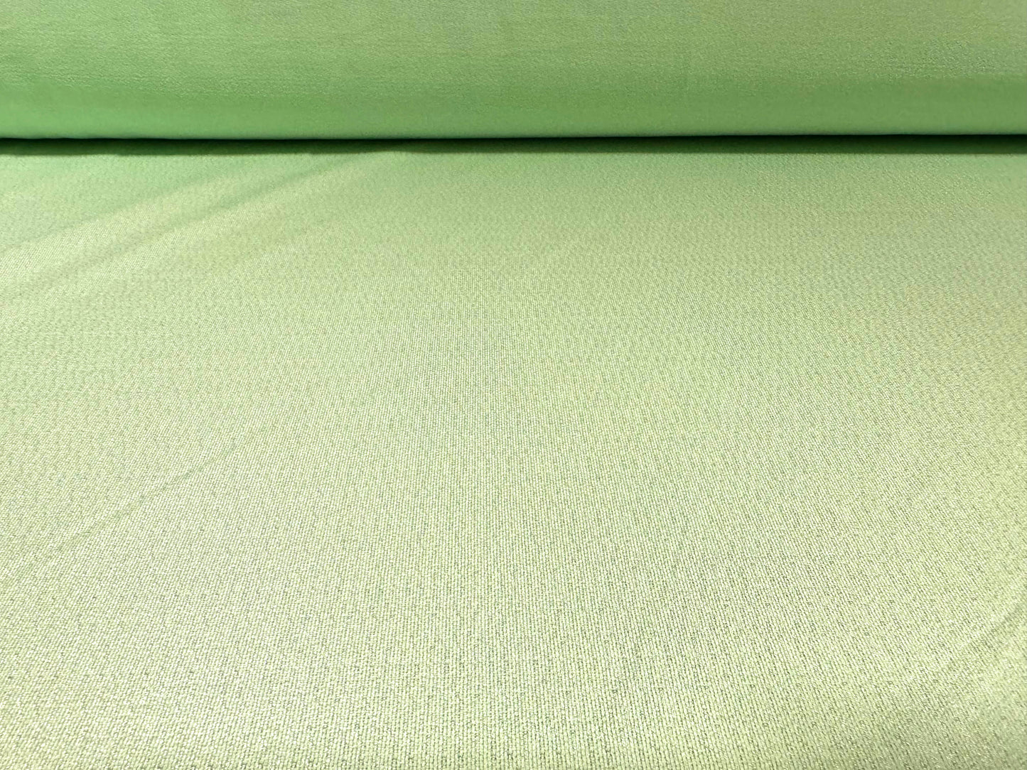 Crepe jersey fabric, per metre - micro jacquard - mint green