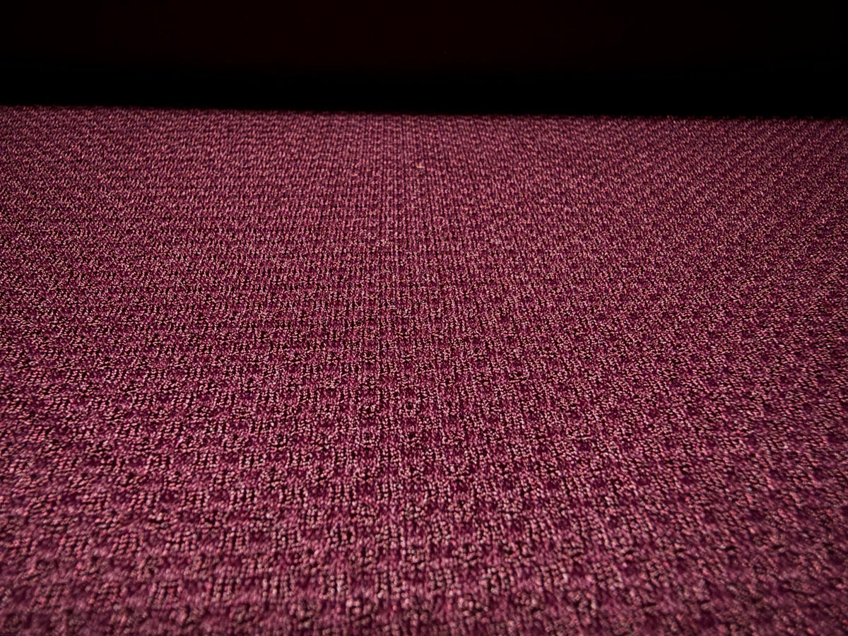 Jacquard stretch double jersey fabric, per metre - solid - burgundy