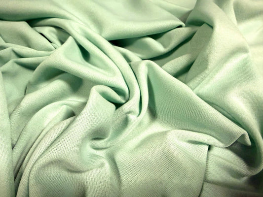 Ponte Roma double jersey stretch spandex fabric, per metre - plain - spearmint