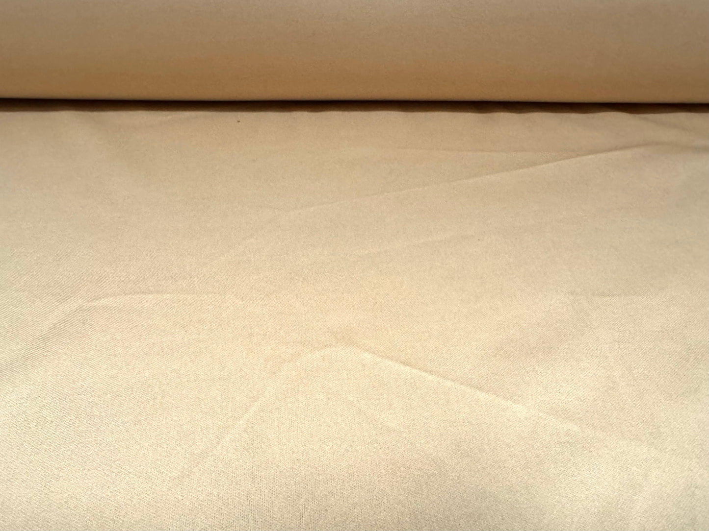 Interface bonded jersey fabric, per metre - plain - nude