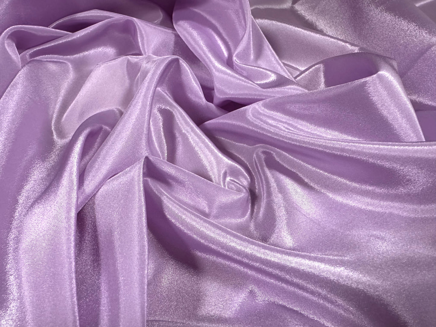 Crepe de chine woven dress fabric, per metre - plain - wisteria