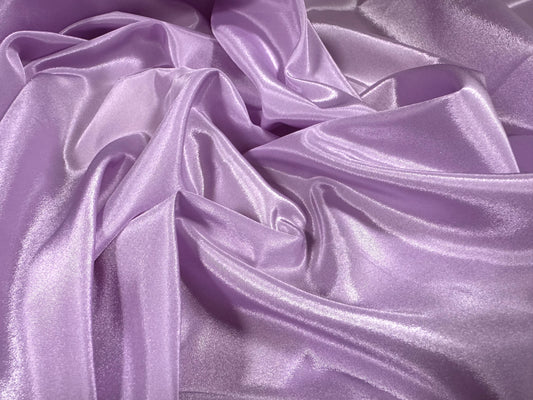Crepe de chine woven dress fabric, per metre - plain - wisteria