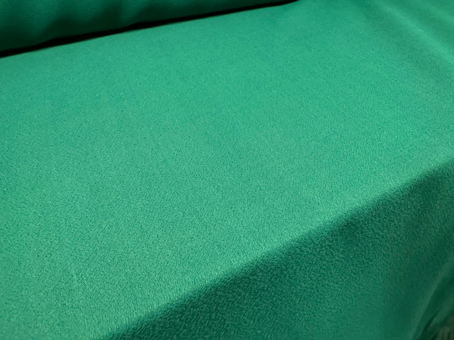 Lightweight moss crepe woven fabric, per metre - plain - emerald green