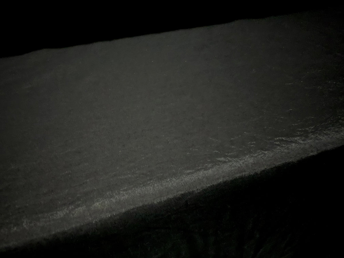 Plain weave lightweight shimmer fabric, per metre - black