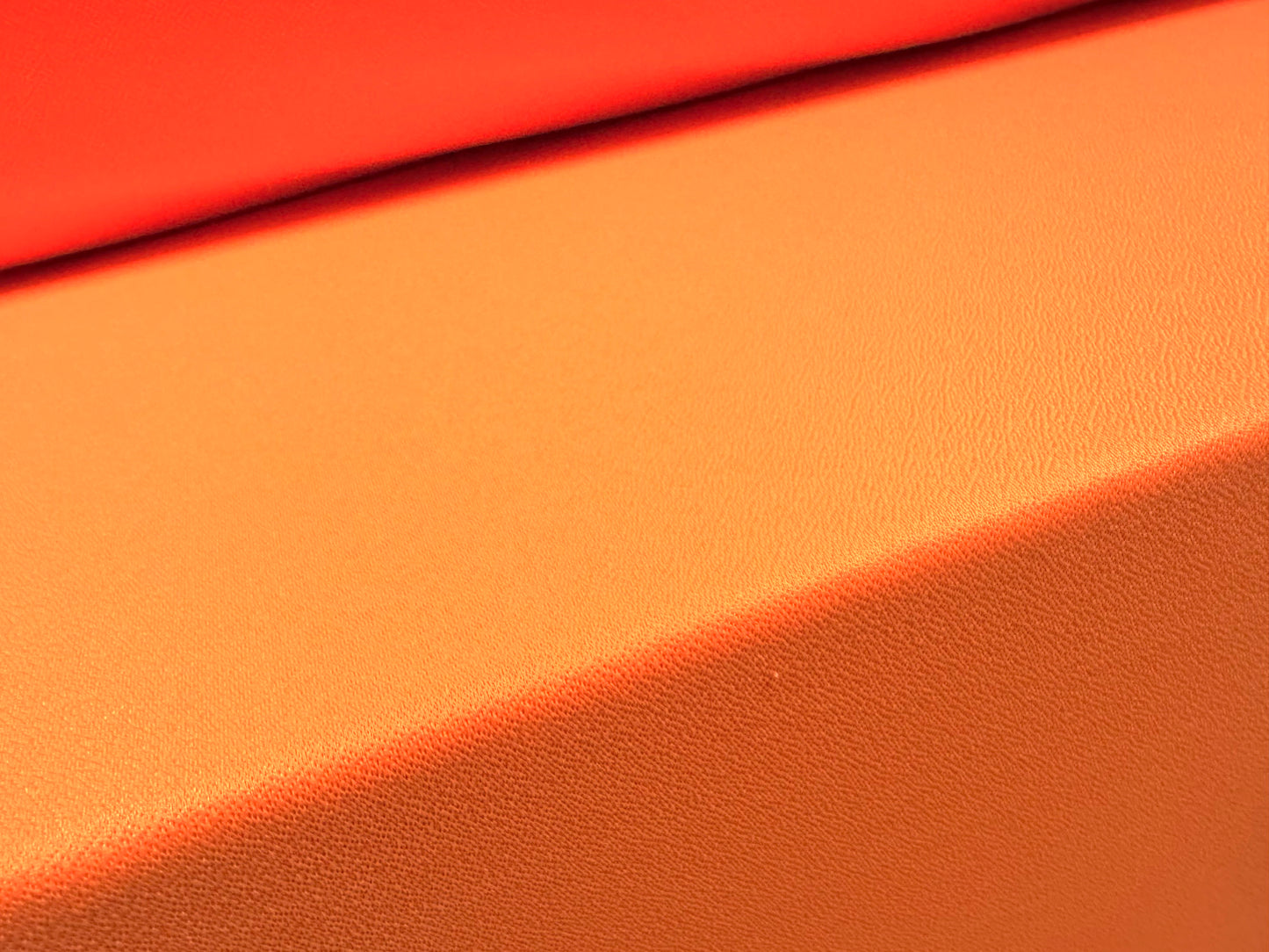 Valentino crepe stretch spandex jersey fabric - per metre - plain - fluorescent orange