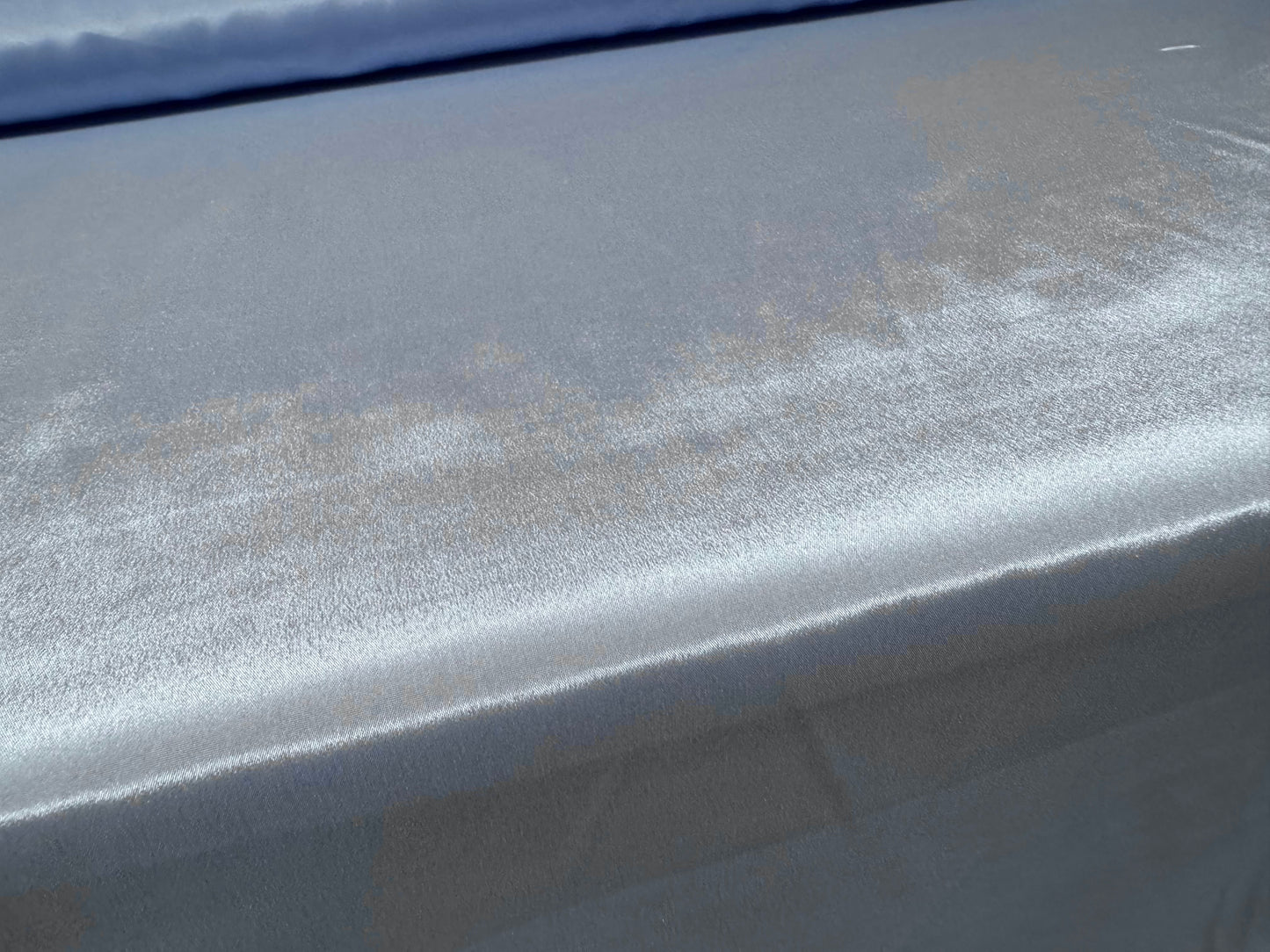 Crepe de chine woven dress fabric, per metre - plain - pale blue