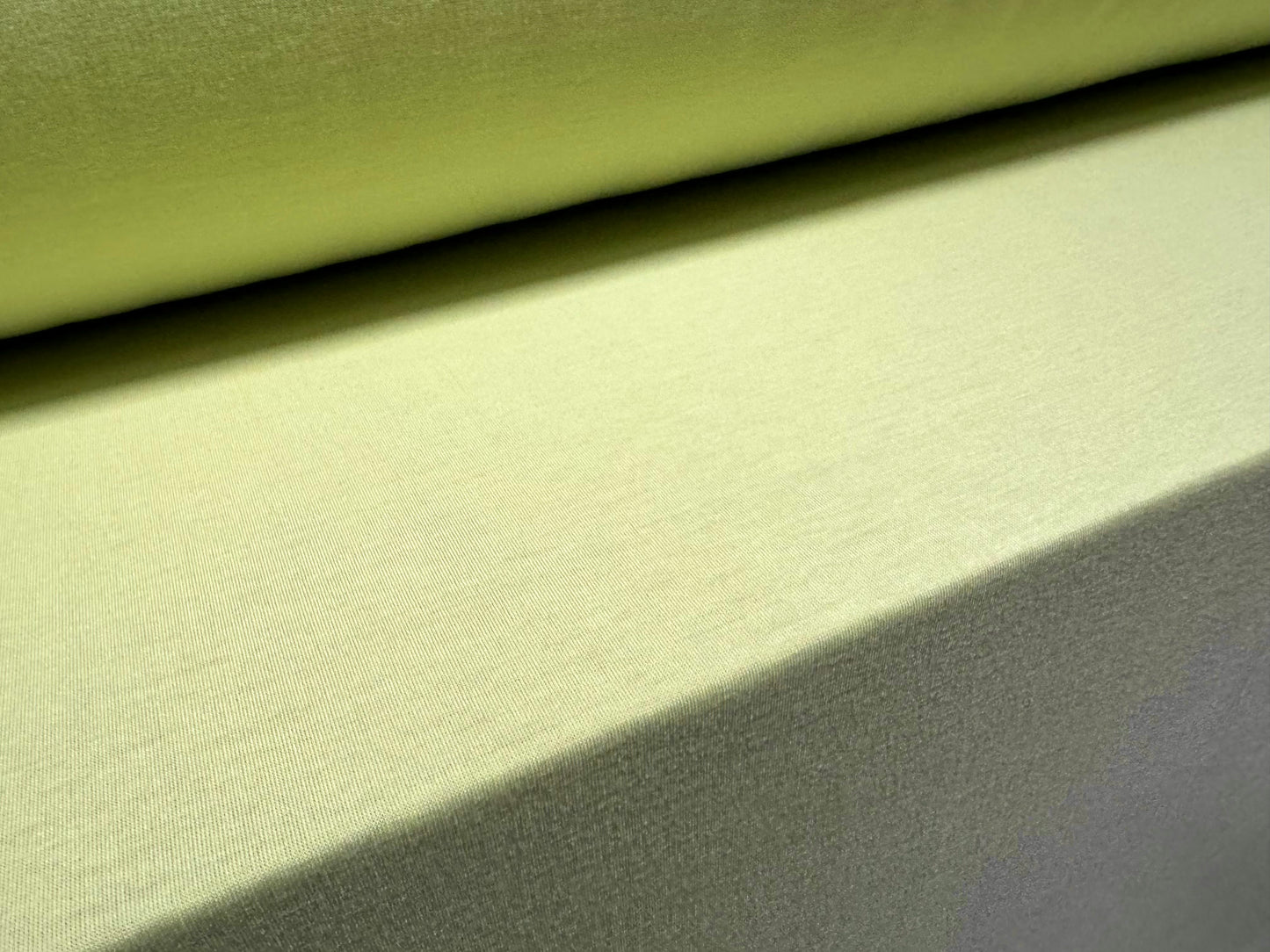 Soft handle stretch single jersey fabric, per metre - plain - pear sorbet