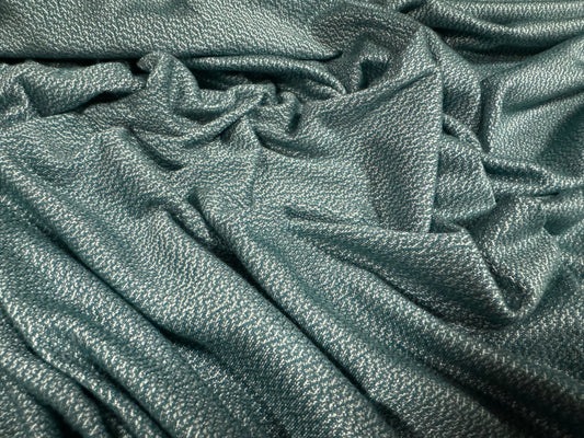 Stretch single jersey fashion fabric, per metre - semi plain - light teal