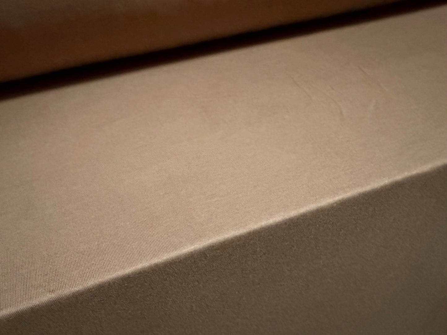 Viscose spandex stretch single jersey fabric, per metre - plain - light brown
