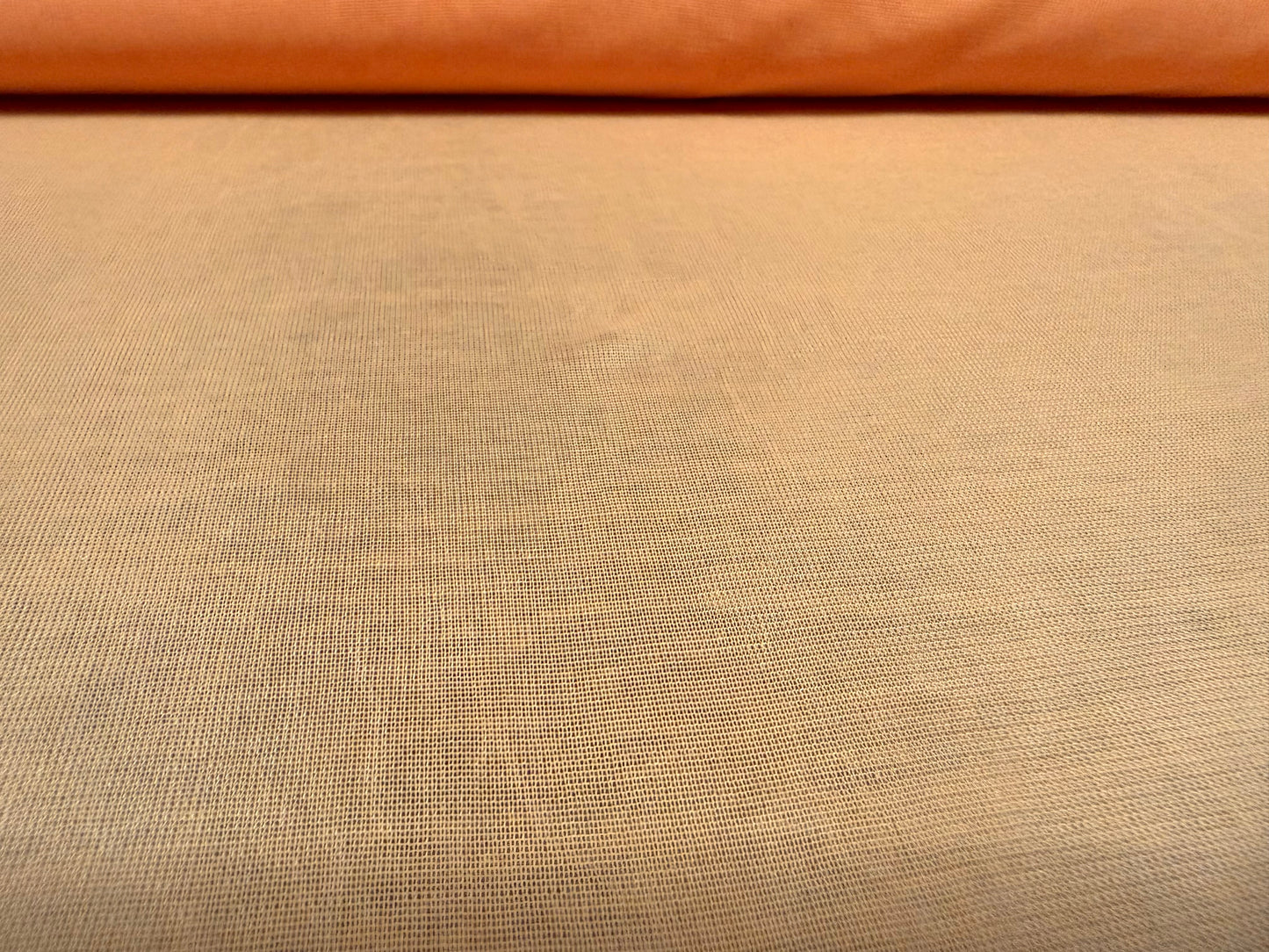 Chiffon jersey lightweight fabric, per metre - plain - apricot