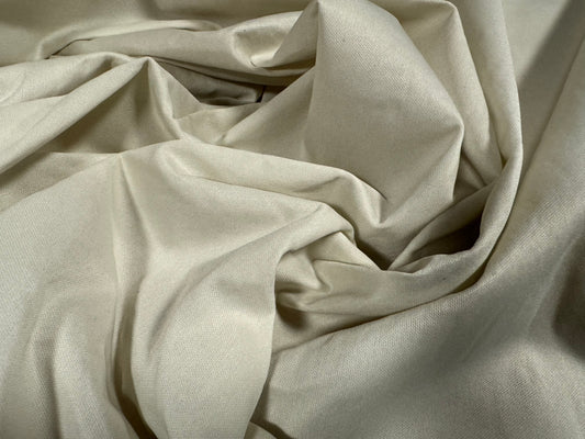 Interface bonded jersey fabric, per metre - plain - eggshell