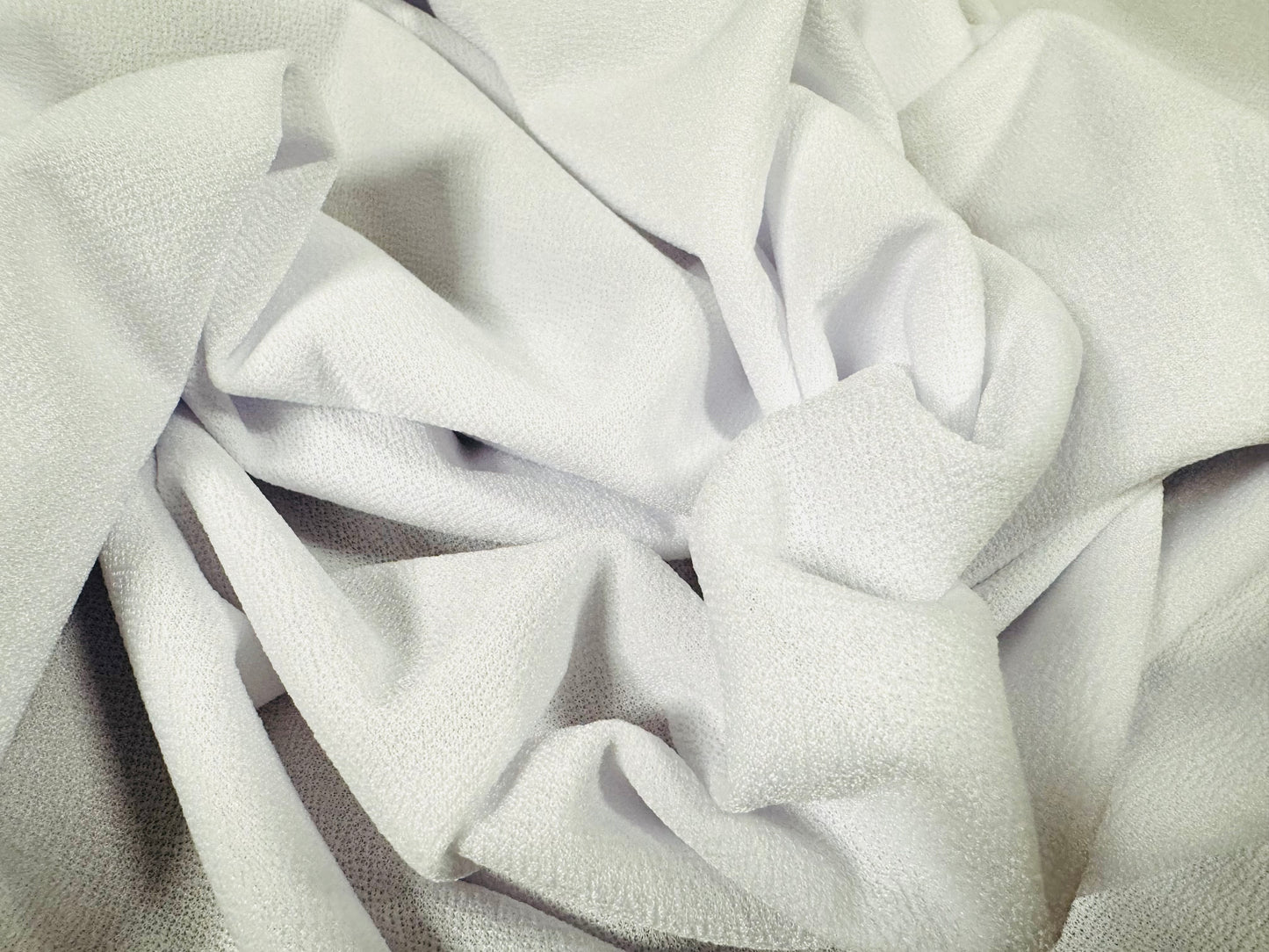 Valentino crepe stretch spandex jersey fabric - per metre - plain - white