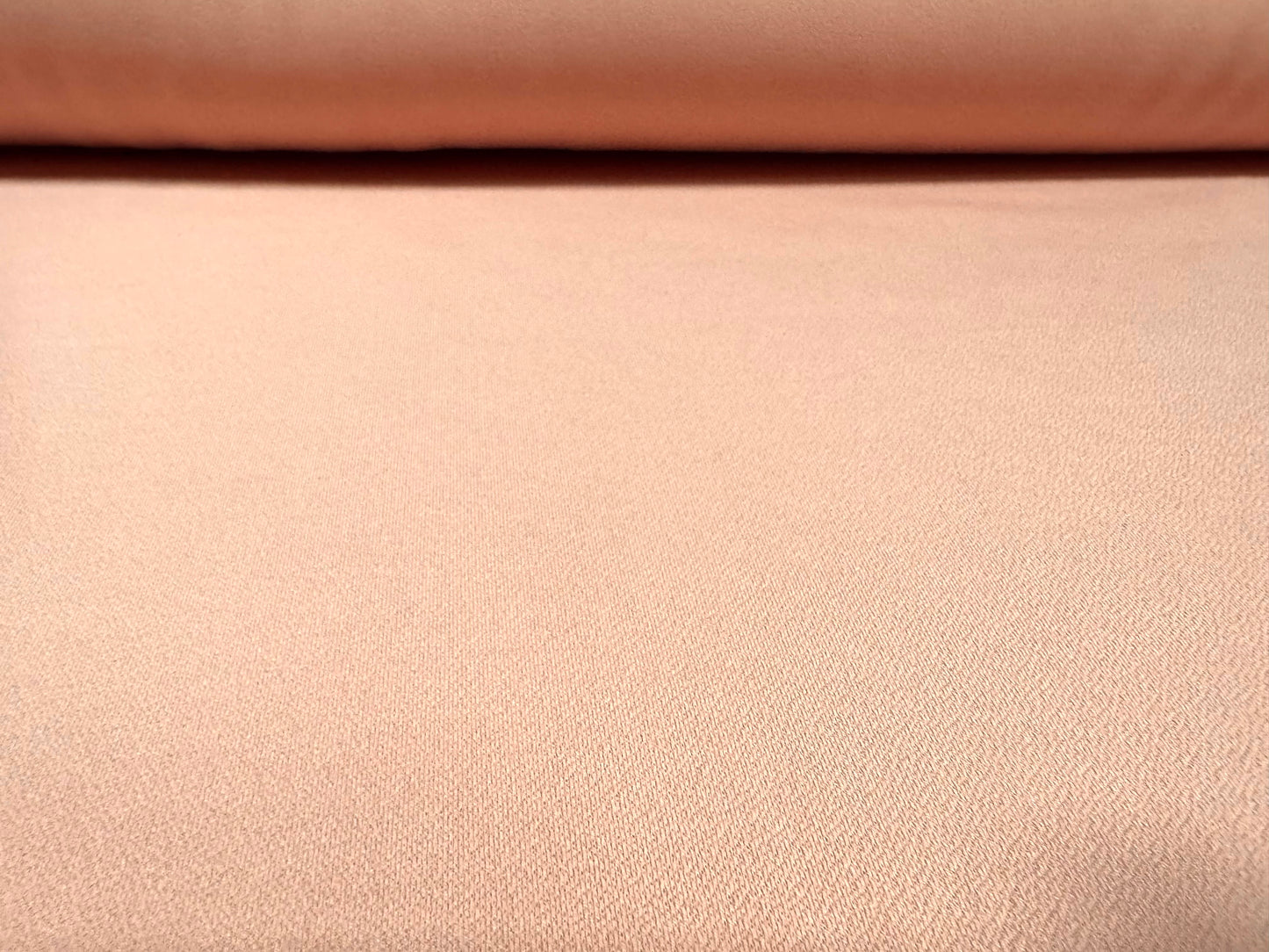 Stretch crepe stretch double jersey fabric - per metre - plain - pale rose pink