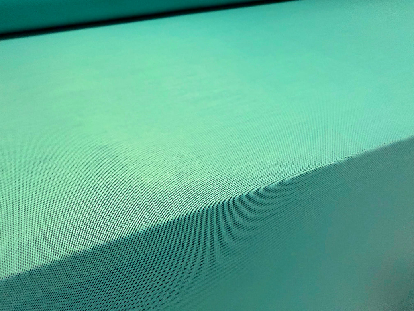 Power mesh net stretch spandex fabric, per metre - plain - turquoise