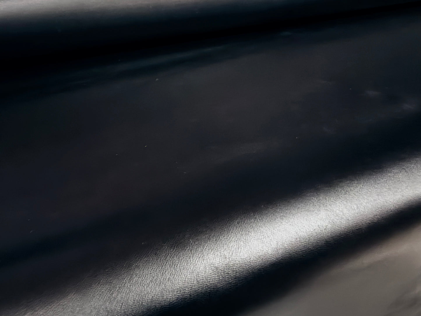 Faux leather pvc coated fabric, per metre - plain - black