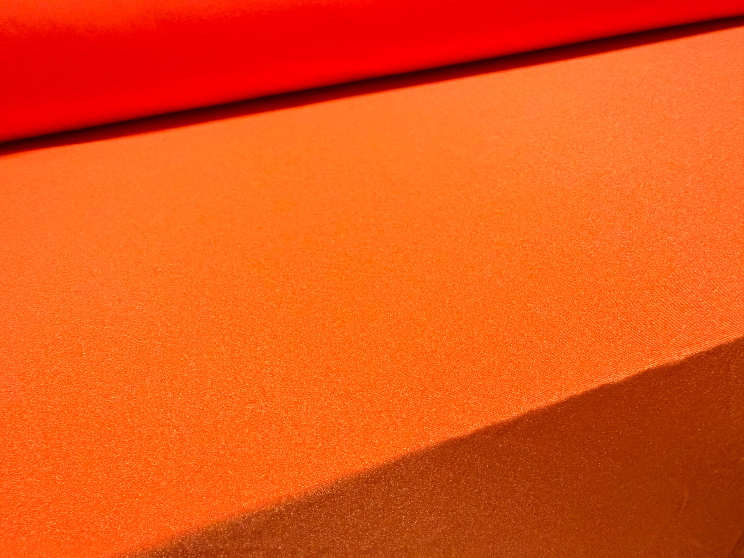 Swimwear stretch spandex jersey fabric, per metre - plain - bright orange