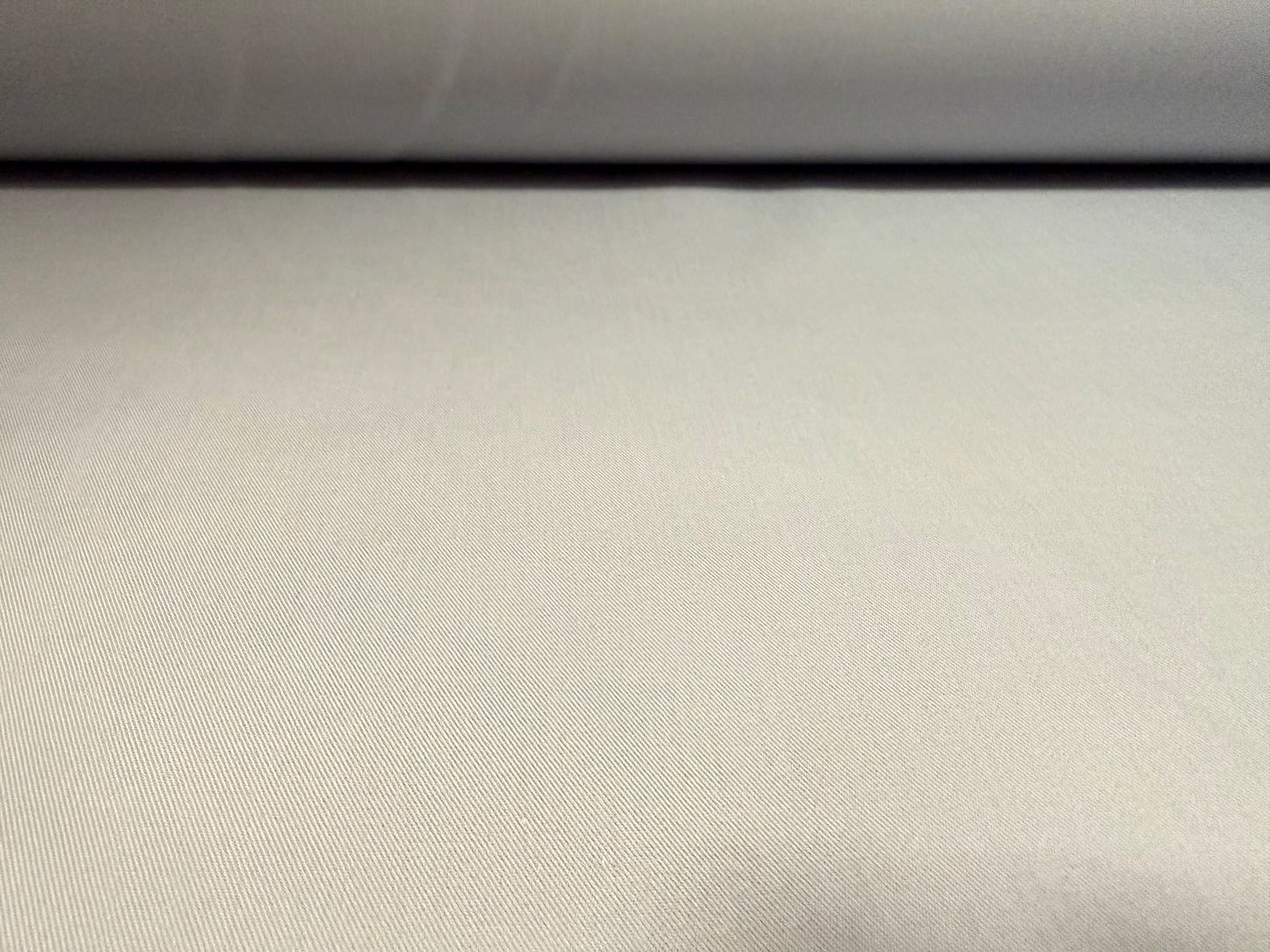 Plain weave twill trouser weight fabric, per metre - silver grey