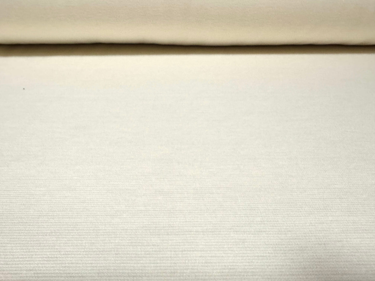 Ponte Roma stretch spandex jersey fabric, per metre - plain - cream