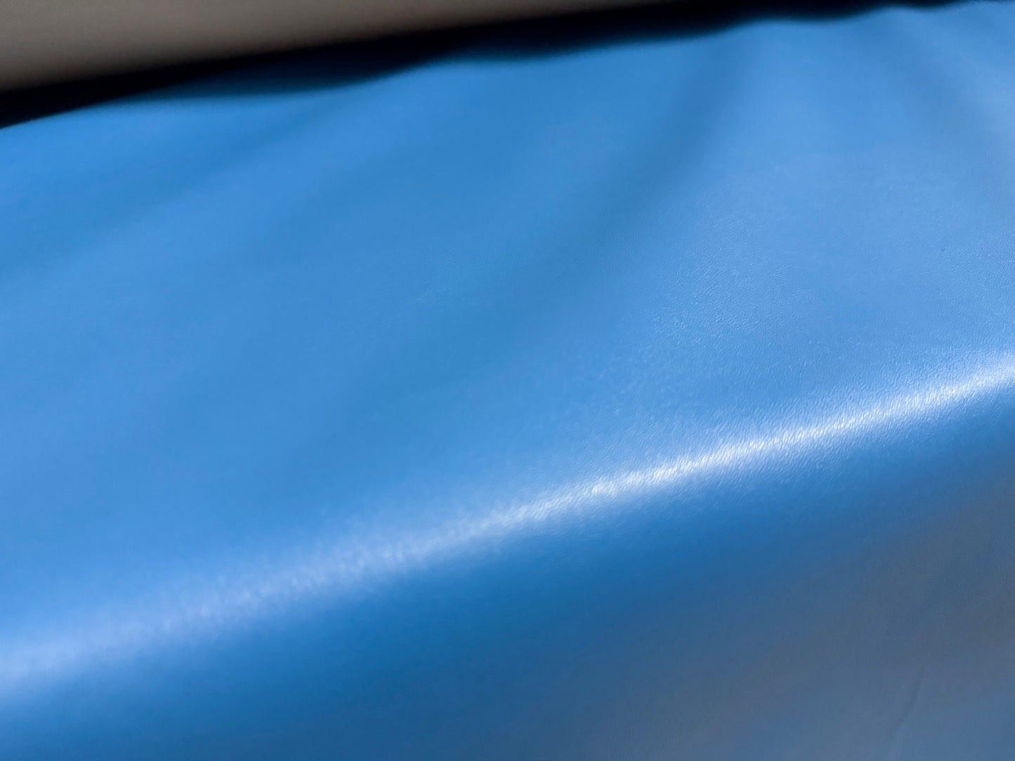 Faux leather pvc coated fabric, per metre - plain - Royal Blue