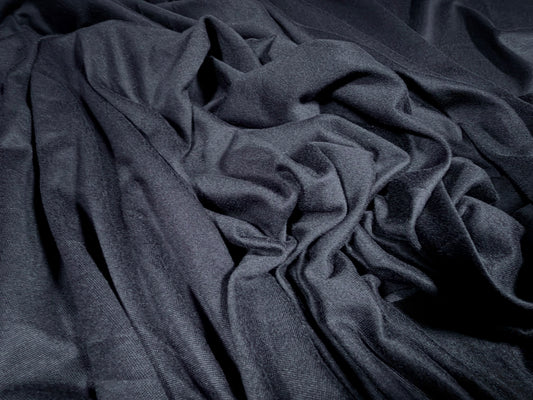 Super stretch soft single jersey fabric, per metre - plain - navy blue