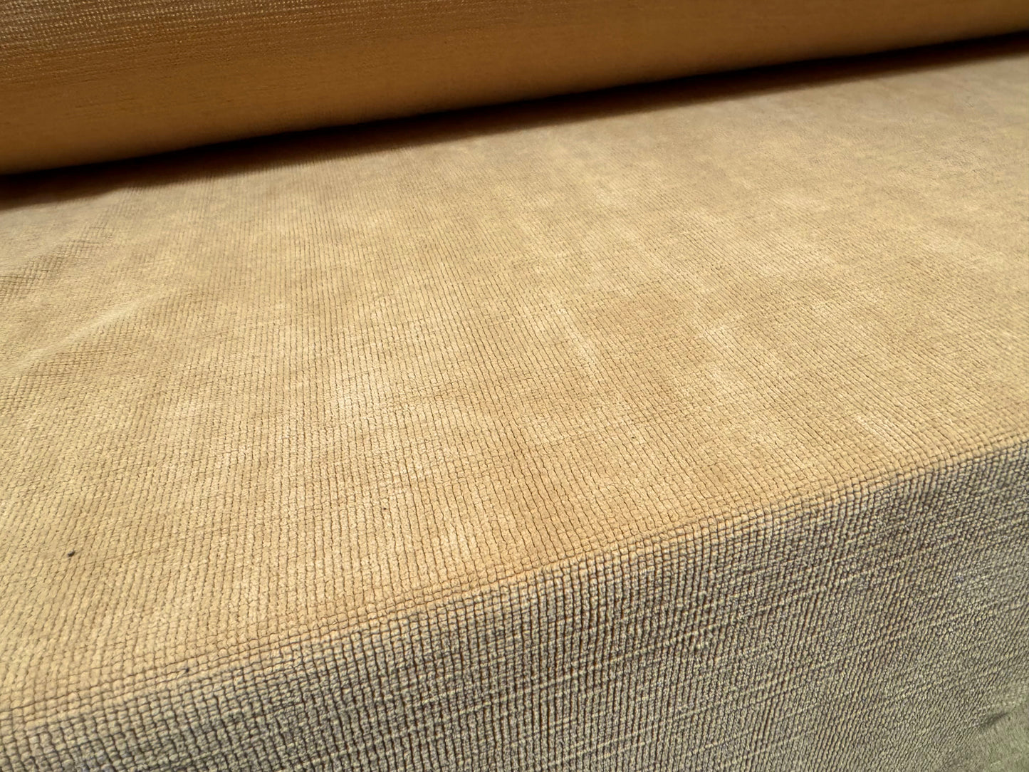Soft chenille upholstery fabric, per metre - plain - sand