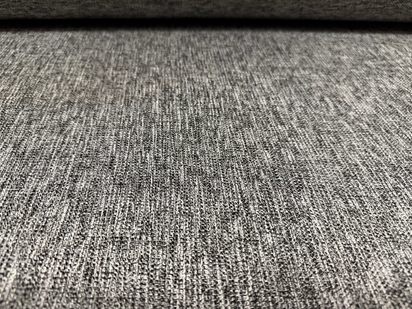 Wool tweed fabric, per metre - grey marl