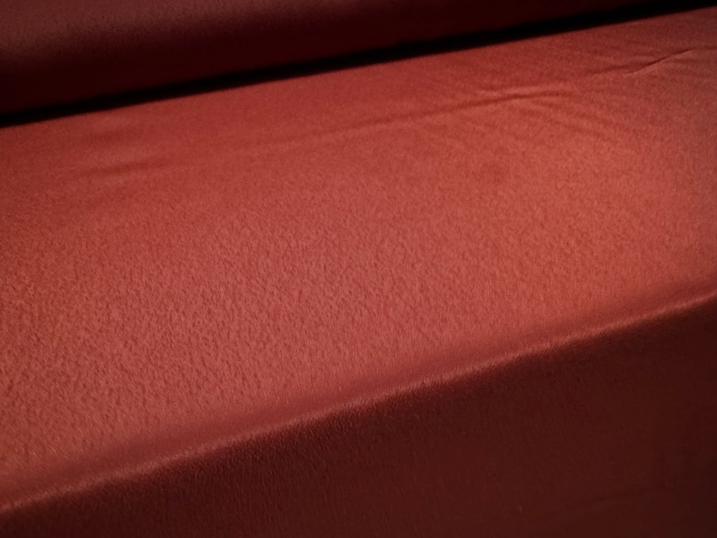 Hammered crepe woven dress fabric, per metre - plain - rust