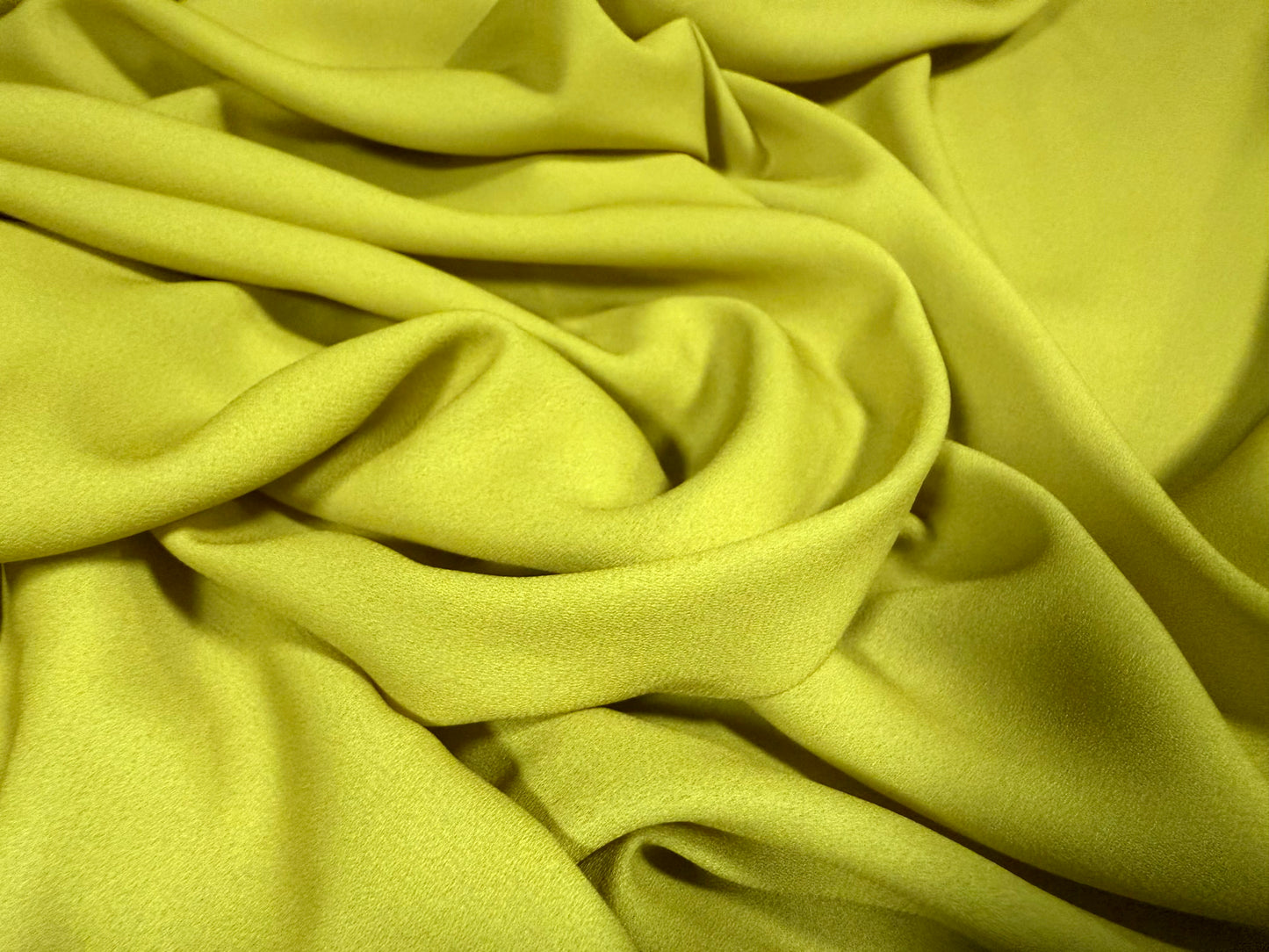 Woven georgette dress fabric - plain - chartreuse