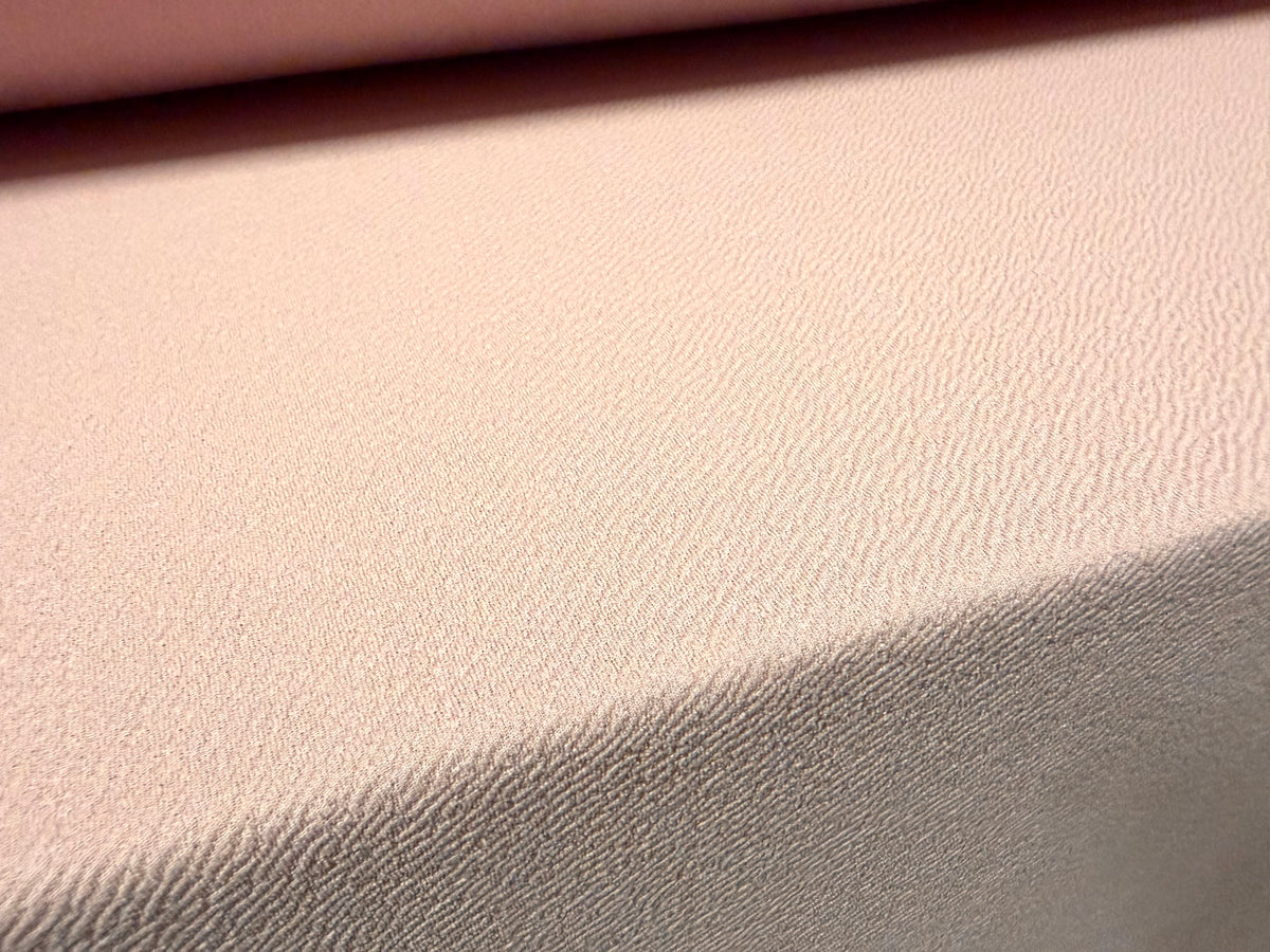 Waterfall stretch double jersey fabric, per metre - plain - pale rose pink