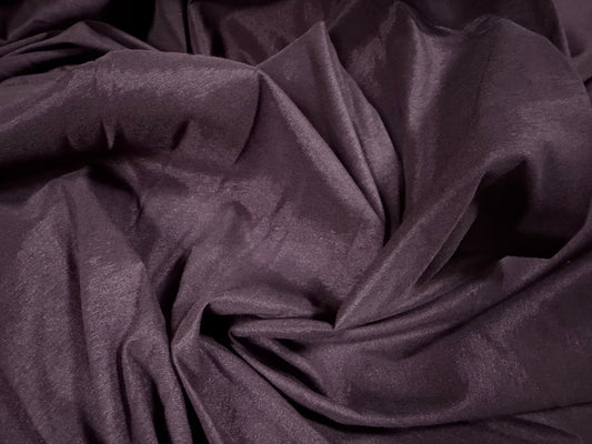 Bengaline stretch plain weave fabric withshimmer finish, per metre - purple