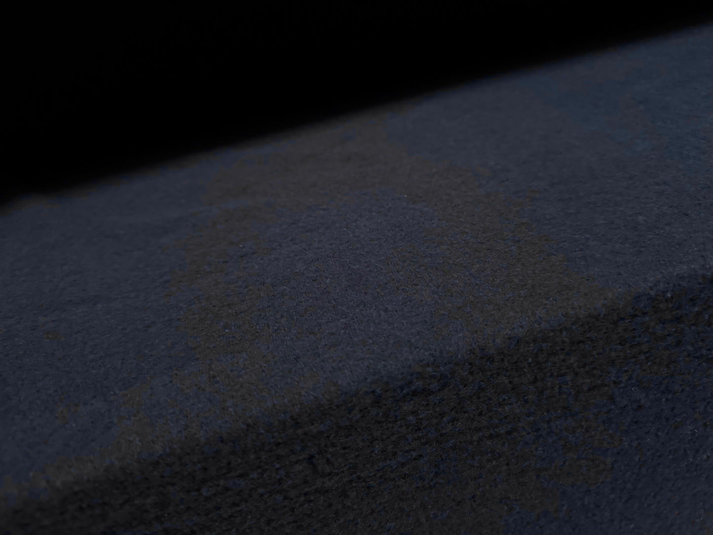 Polar fleece fabric, per metre - plain - dark navy blue.